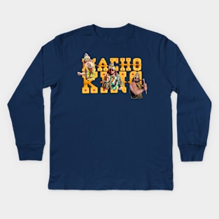 It's The Macho King, Dig It! Kids Long Sleeve T-Shirt